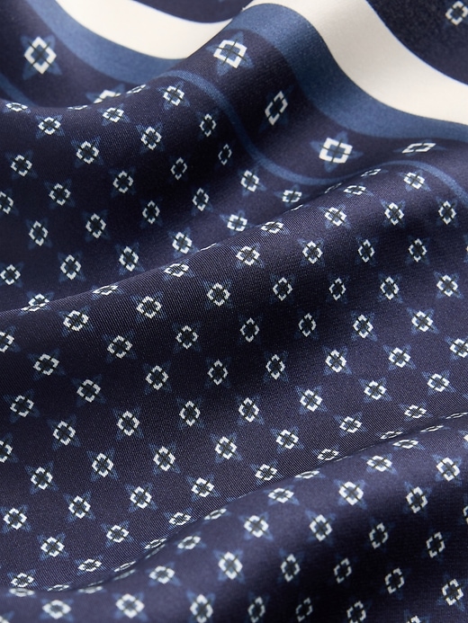 Image number 3 showing, 100% Silk Oversized Triangle Bandana Scarf