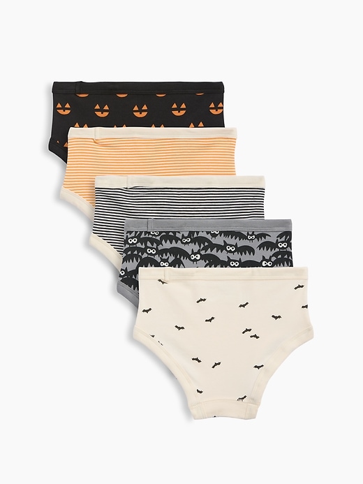 Image number 2 showing, Toddler Organic Stretch Cotton Halloween Briefs (5-Pack)