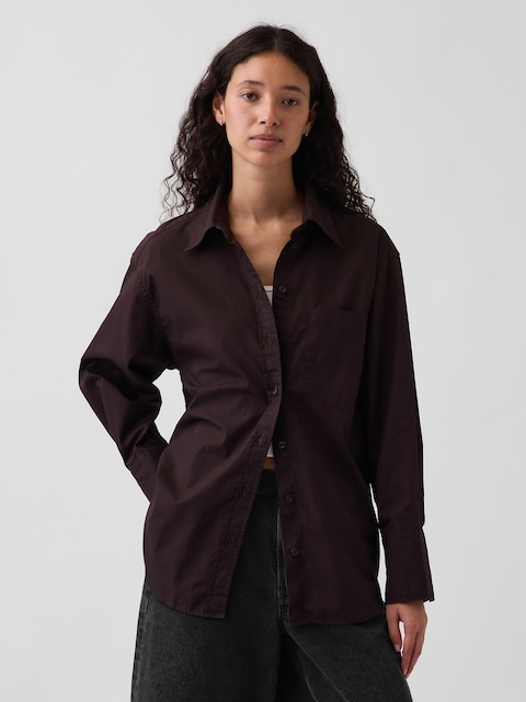 Organic Cotton Poplin Big Shirt