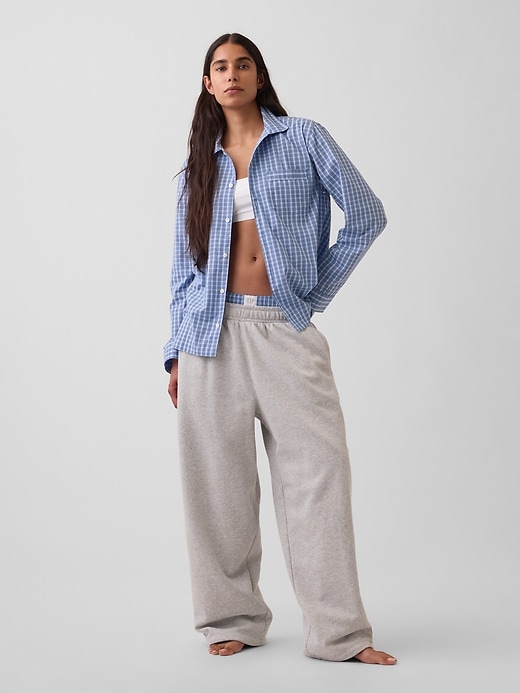 L'image numéro 2 présente Chemisier de pyjama en popeline