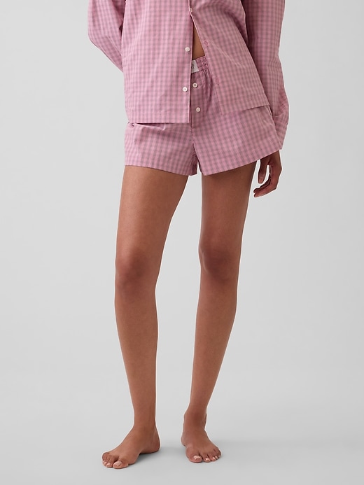 L'image numéro 2 présente Boxeur de pyjama en popeline PureDouceur