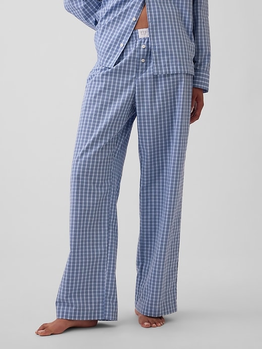 L'image numéro 2 présente Pantalon de pyjama en popeline