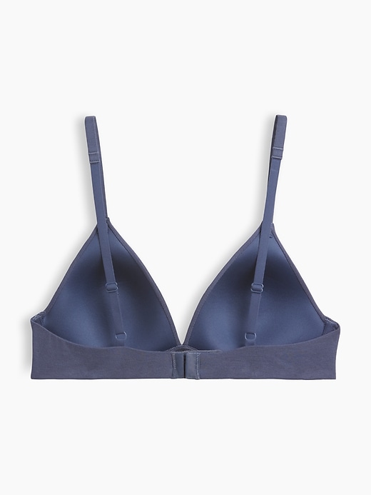 L'image numéro 7 présente Soutien-gorge à bonnets triangulaires en coton biologique extensible PureDouceur