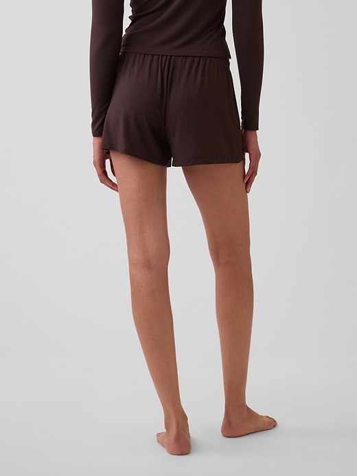 Image number 4 showing, Softest Modal Rib PJ Shorts