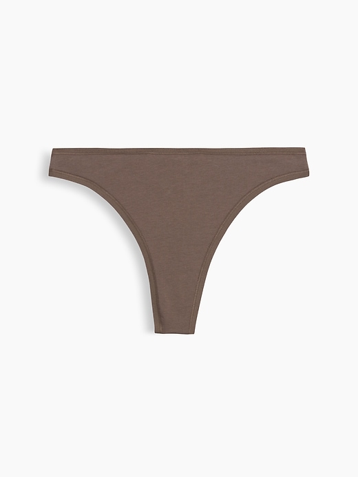 L'image numéro 5 présente Tanga en coton biologique extensible PureDouceur