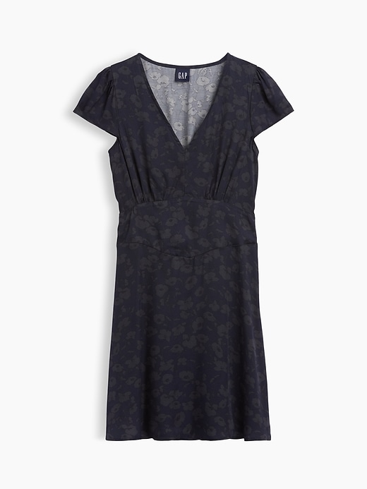 Image number 5 showing, V-Neck Print Mini Dress
