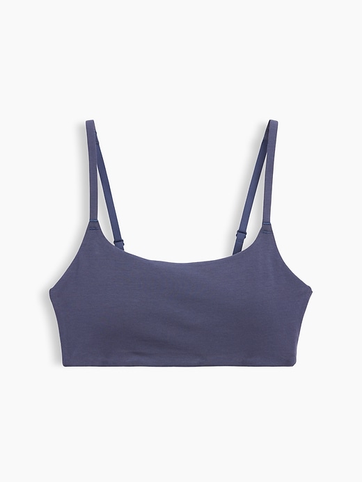 L'image numéro 6 présente Soutien-gorge léger à encolure dégagée en coton biologique extensible PureDouceur