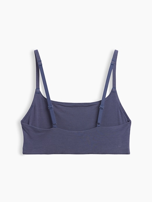 L'image numéro 7 présente Soutien-gorge léger à encolure dégagée en coton biologique extensible PureDouceur