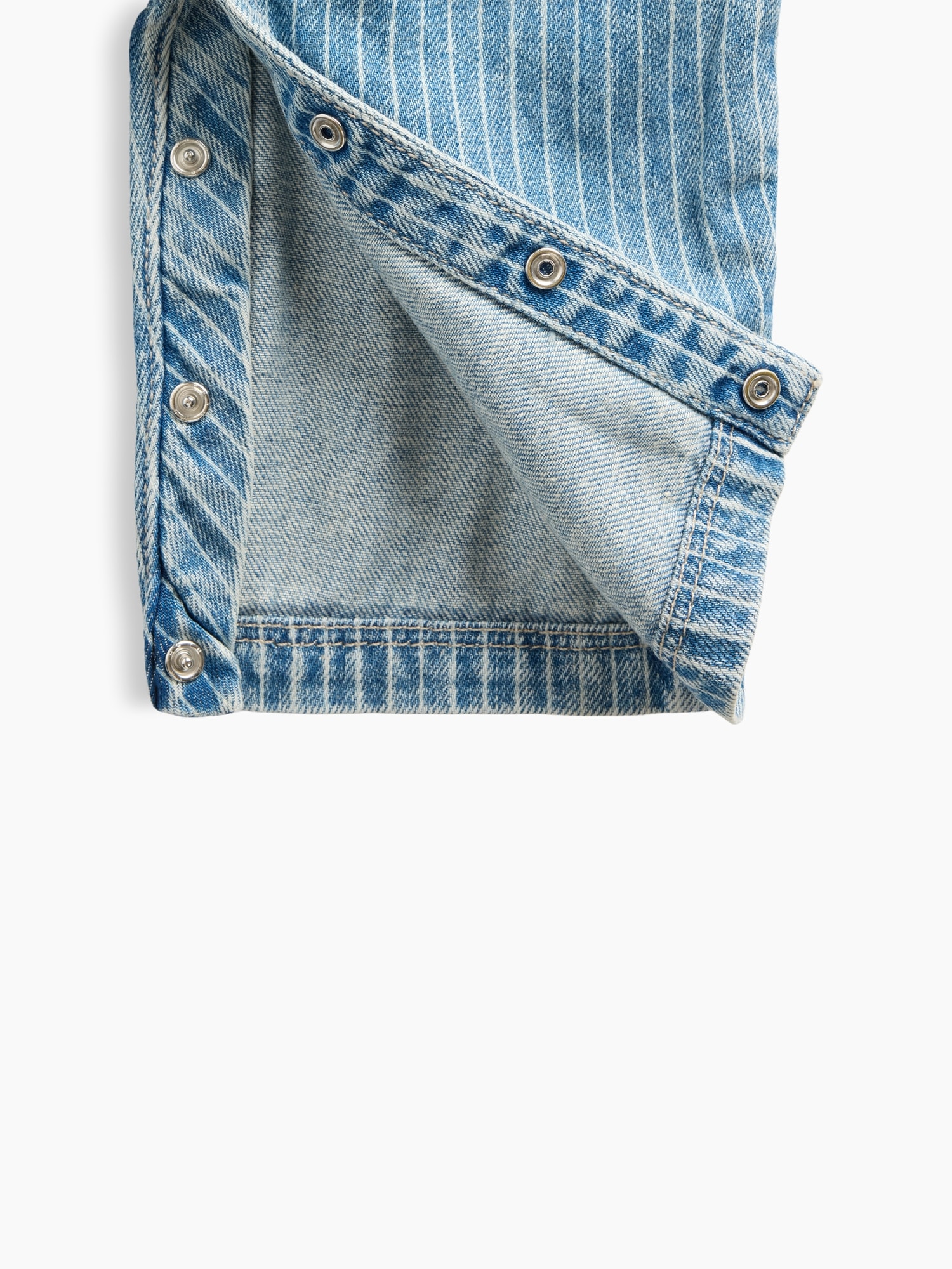 Une-pièce utilitaire en denim à rayures pour Bébé