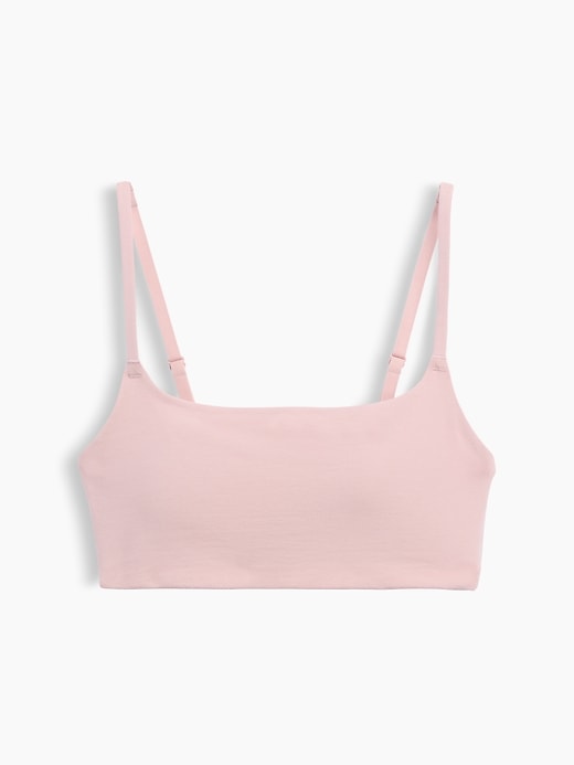 L'image numéro 6 présente Soutien-gorge léger à encolure dégagée en coton biologique extensible PureDouceur