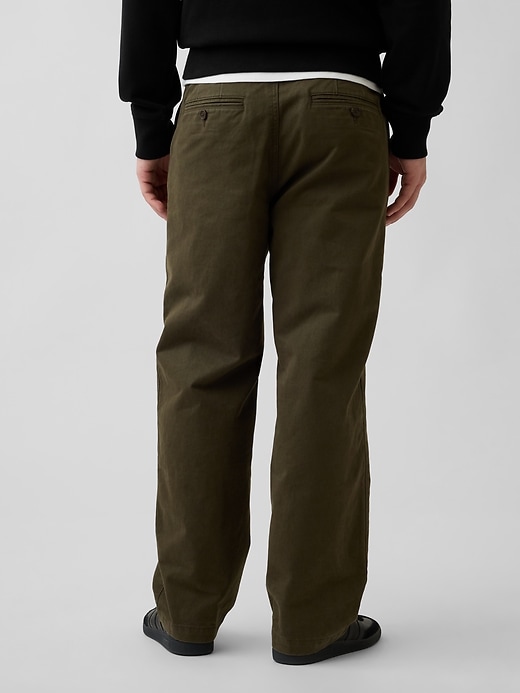 Image number 4 showing, Heavyweight Twill Baggy Khakis