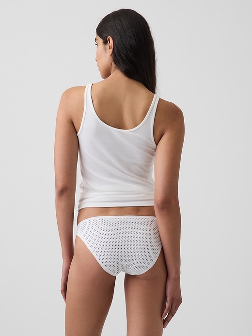 L'image numéro 2 présente Culotte bikini en coton biologique extensible PureDouceur
