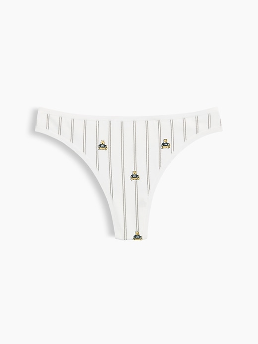 L'image numéro 4 présente Tanga en coton biologique extensible PureDouceur
