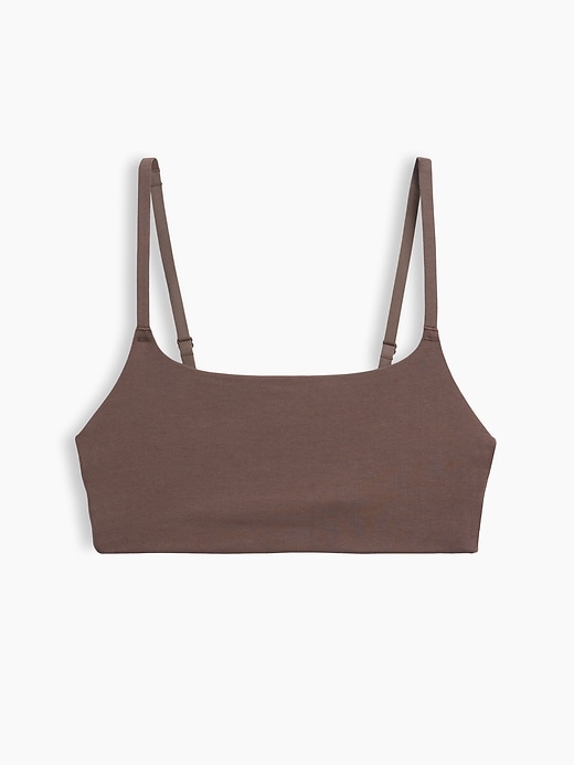 L'image numéro 6 présente Soutien-gorge léger à encolure dégagée en coton biologique extensible PureDouceur