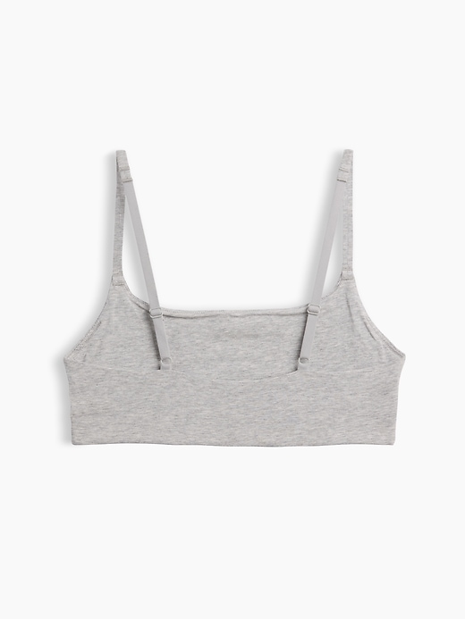 L'image numéro 7 présente Soutien-gorge léger à encolure dégagée en coton biologique extensible PureDouceur