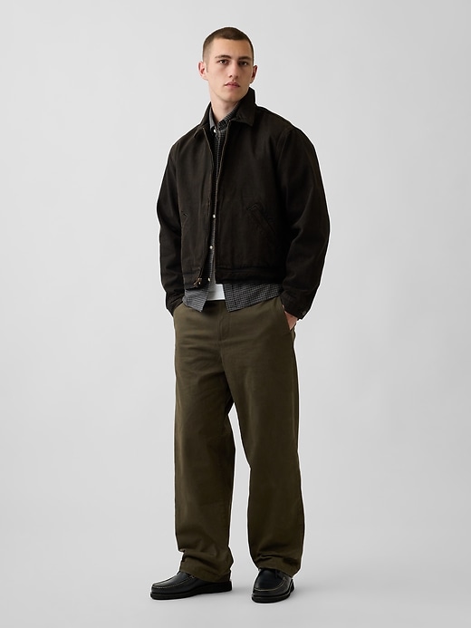 Image number 5 showing, Heavyweight Twill Baggy Khakis