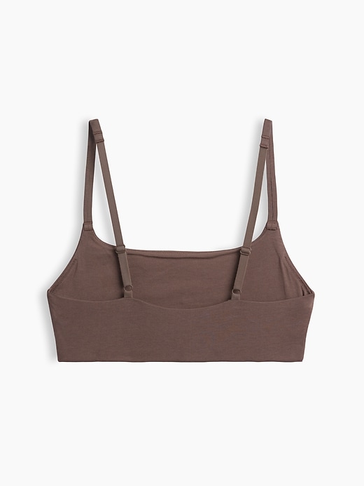 L'image numéro 7 présente Soutien-gorge léger à encolure dégagée en coton biologique extensible PureDouceur