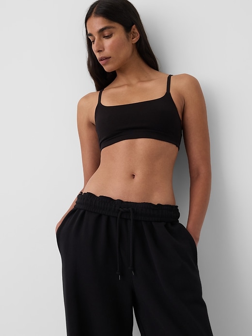 L'image numéro 5 présente Soutien-gorge léger à encolure dégagée en coton biologique extensible PureDouceur