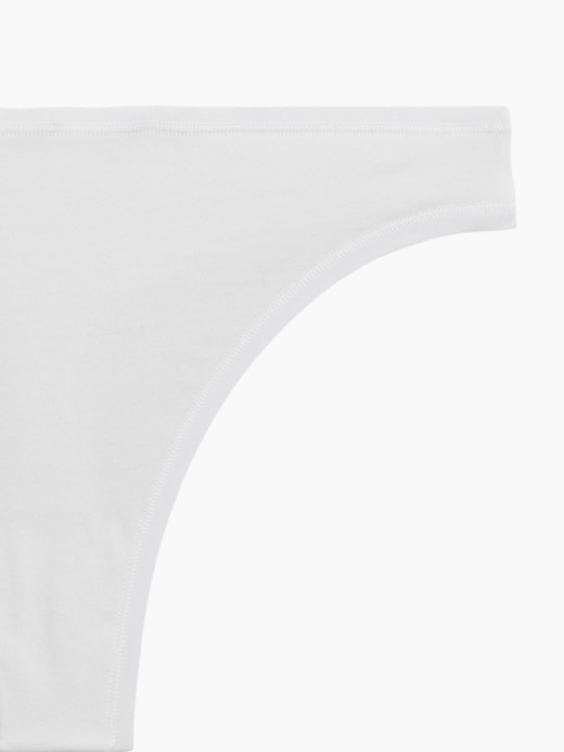Image number 4 showing, MadeSoft Organic Stretch Cotton Thong (3-Pack)