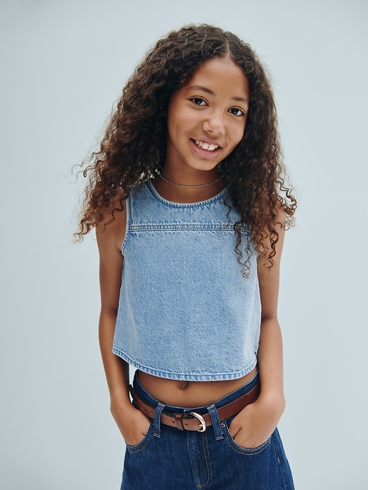 Image number 6 showing, Kids Denim Shell Tank Top