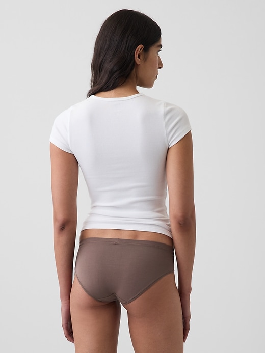 L'image numéro 2 présente Culotte taille basse en modal PureDouceur