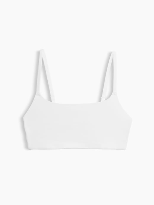 L'image numéro 6 présente Soutien-gorge léger à encolure dégagée en coton biologique extensible PureDouceur