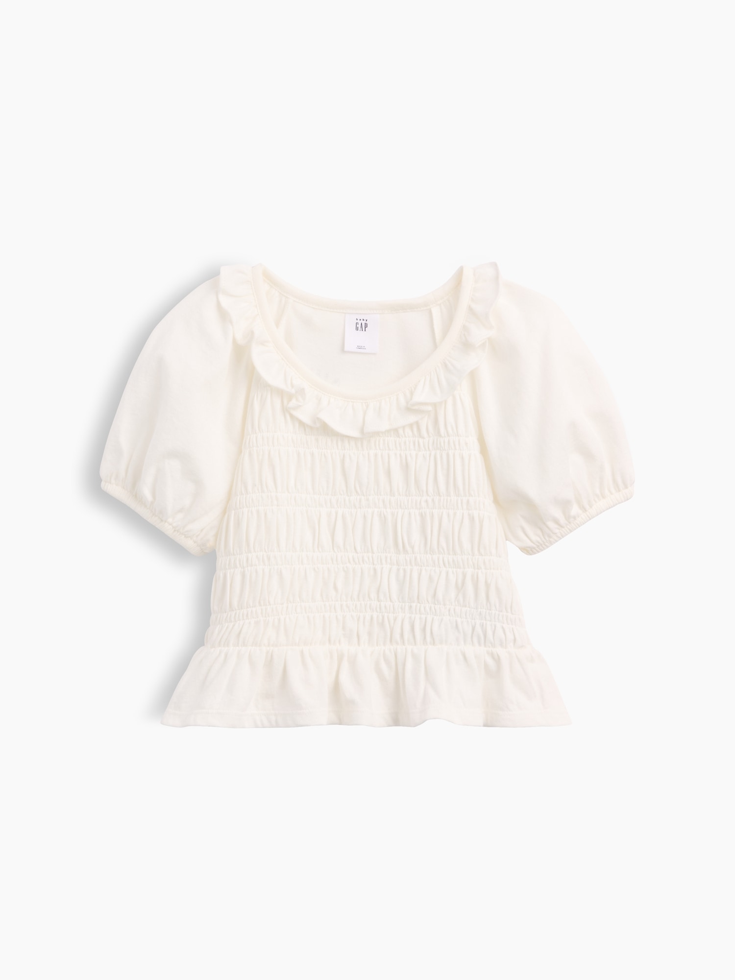 Baby & Toddler Smocked Peplum Top
