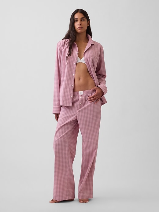 L'image numéro 1 présente Pantalon de pyjama en popeline PureDouceur