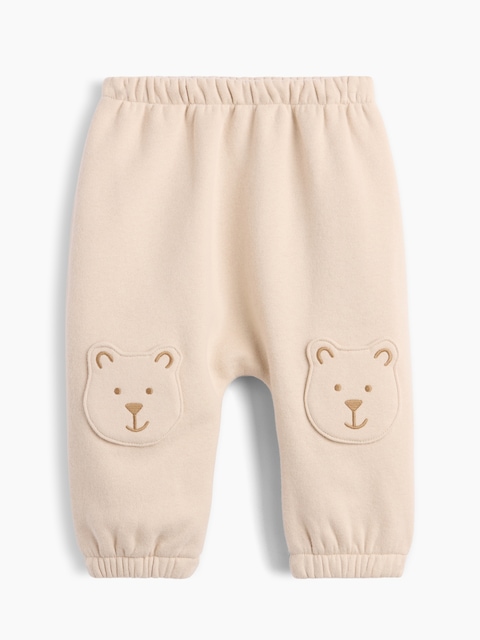 PANTALON DE JOGGING VINTAGEDOUX AVEC APPLIQUE DE L'OURSON BRANNAN AU GENOU POUR BÉBÉ