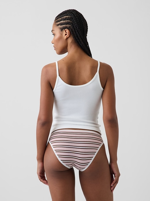 L'image numéro 2 présente Culotte bikini en coton biologique extensible PureDouceur