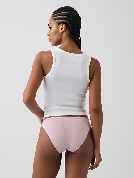 L'image numéro 2 présente Culotte bikini en coton biologique extensible PureDouceur