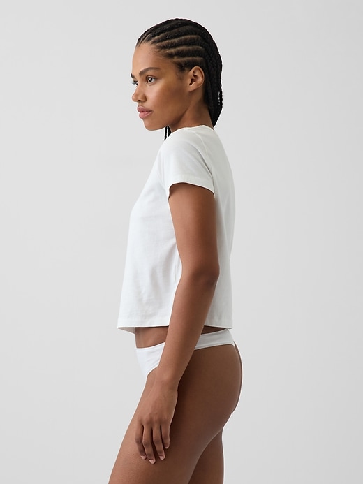 Image number 2 showing, MadeSoft Organic Stretch Cotton Thong