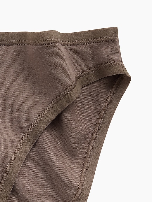L'image numéro 3 présente Culotte bikini en coton biologique extensible PureDouceur