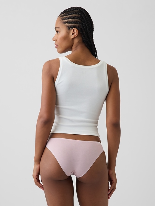 L'image numéro 2 présente Culotte audacieuse en coton biologique extensible PureDouceur