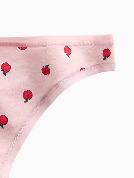 L'image numéro 3 présente Tanga en coton biologique extensible PureDouceur