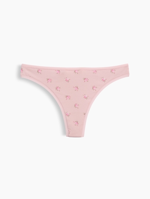 L'image numéro 4 présente Tanga en coton biologique extensible PureDouceur