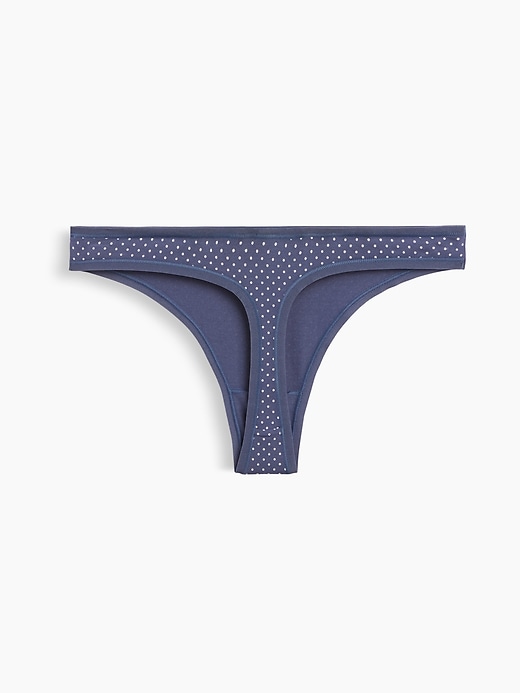 L'image numéro 6 présente Tanga en coton biologique extensible PureDouceur