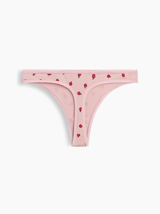L'image numéro 6 présente Tanga en coton biologique extensible PureDouceur