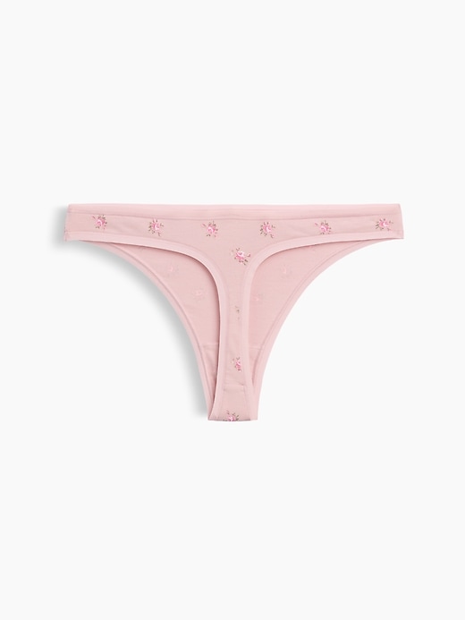 L'image numéro 5 présente Tanga en coton biologique extensible PureDouceur