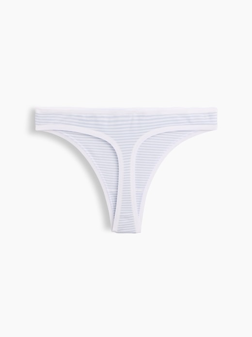 L'image numéro 5 présente Tanga en coton biologique extensible PureDouceur
