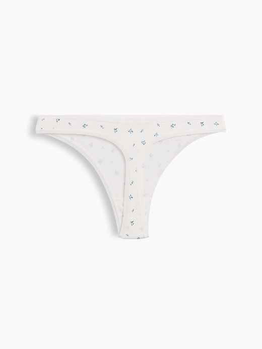 L'image numéro 5 présente Tanga en coton biologique extensible PureDouceur