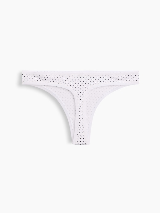 L'image numéro 6 présente Tanga en coton biologique extensible PureDouceur