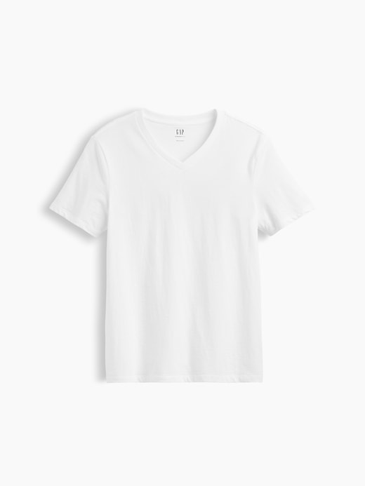L'image numéro 5 présente T-shirt classique à col en V