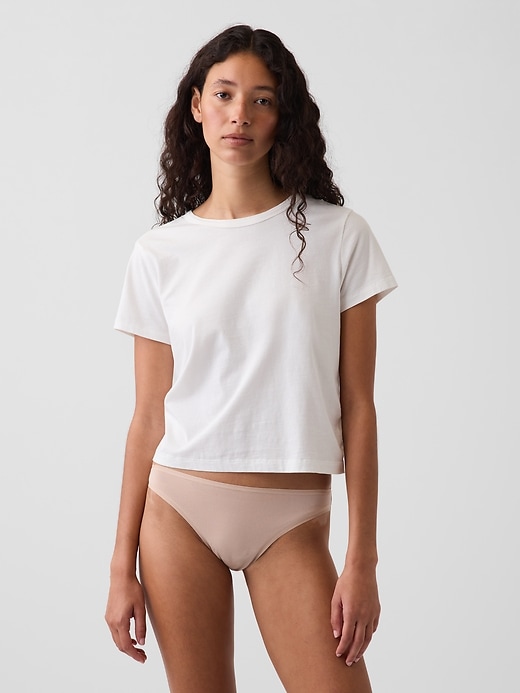 L'image numéro 1 présente Culotte audacieuse en coton biologique extensible PureDouceur