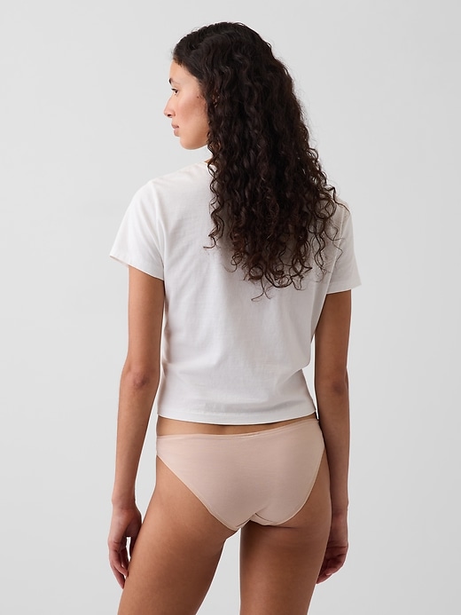 L'image numéro 2 présente Culotte audacieuse en coton biologique extensible PureDouceur