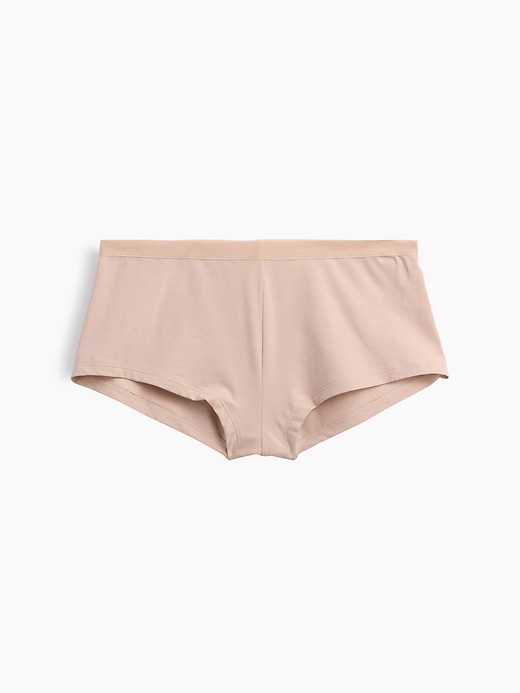 L'image numéro 5 présente Short court en coton biologique extensible PureDouceur