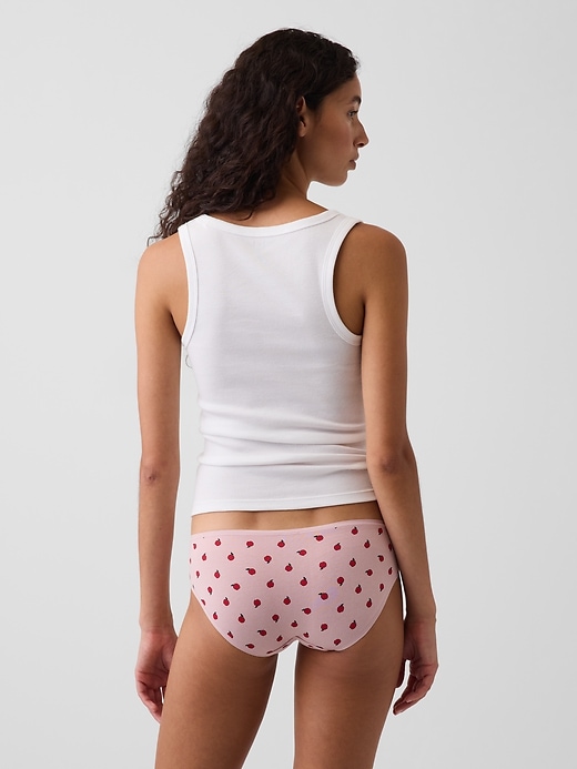 L'image numéro 2 présente Culotte taille basse en coton biologique extensible PureDouceur