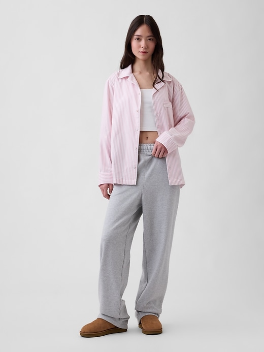 L'image numéro 4 présente Chemisier de pyjama en popeline