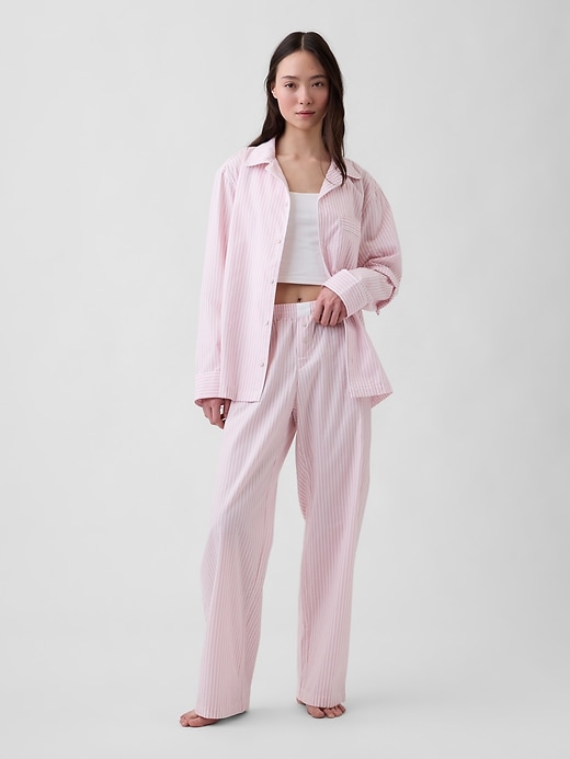 L'image numéro 2 présente Chemisier de pyjama en popeline