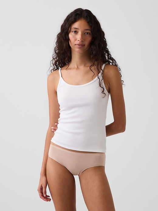 L'image numéro 1 présente Culotte taille basse en coton biologique extensible PureDouceur